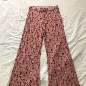 Dainty floral sheer pant